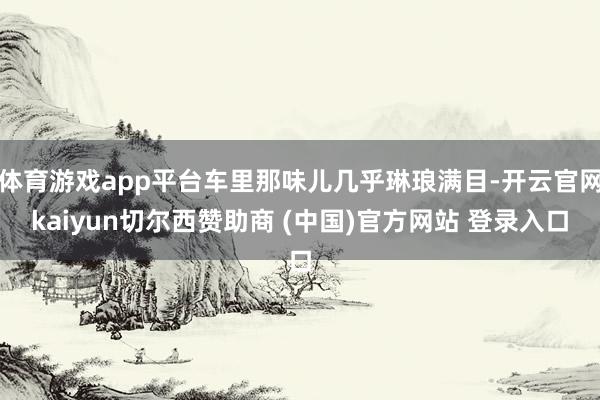 体育游戏app平台车里那味儿几乎琳琅满目-开云官网kaiyun切尔西赞助商 (中国)官方网站 登录入口